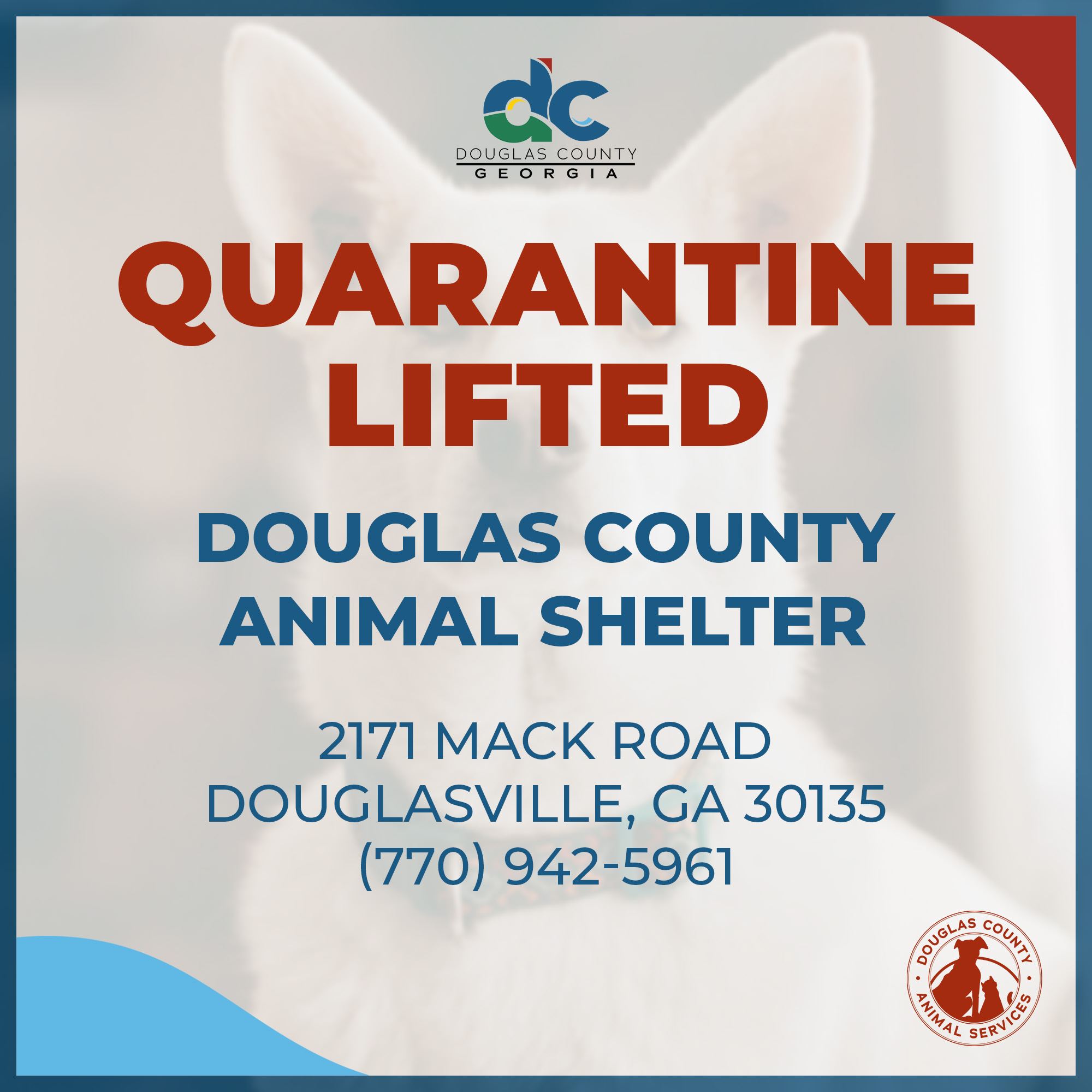 Animal Services Quarantine Lifted copy