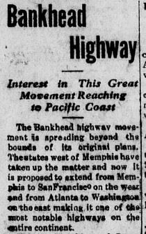 Douglas County Sentinel_Bankhead Highway_1917