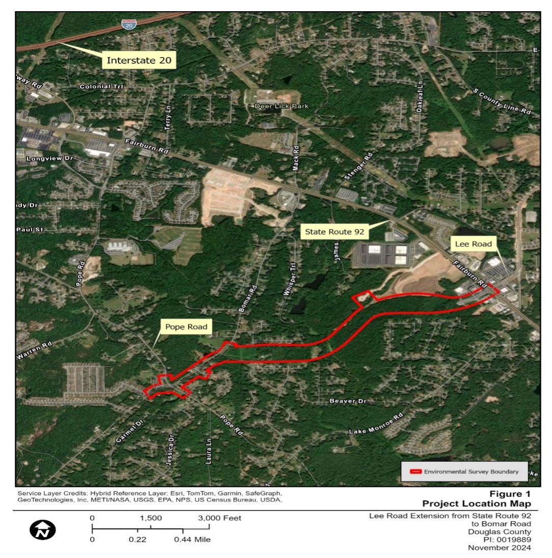 ProjectDescriptionMap_Bomar Road