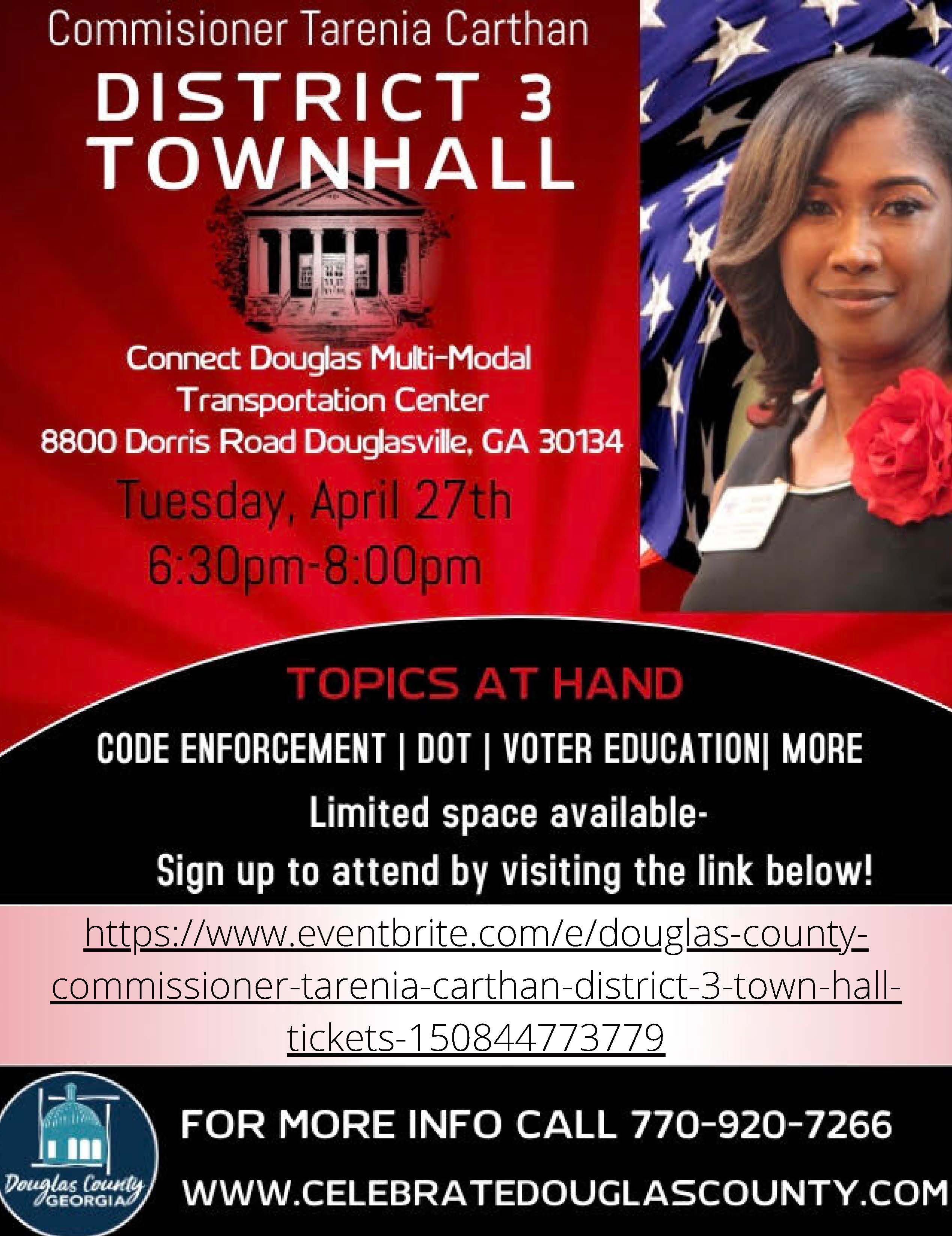 Commissioner Carthan District 3 Townhall