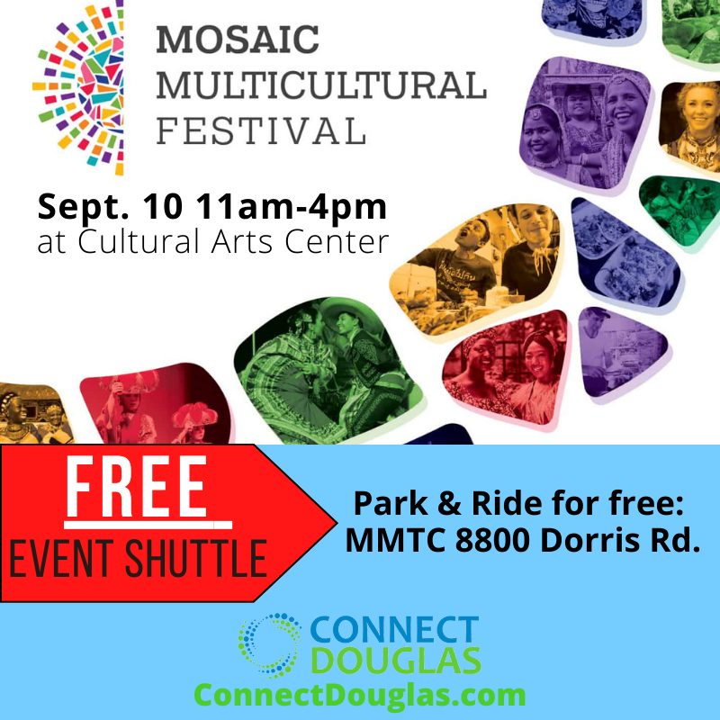 Connect Douglas: FREE Shuttle to Mosaic Event September 10